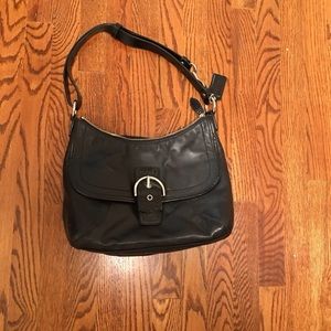 Black Leather Coach Purse